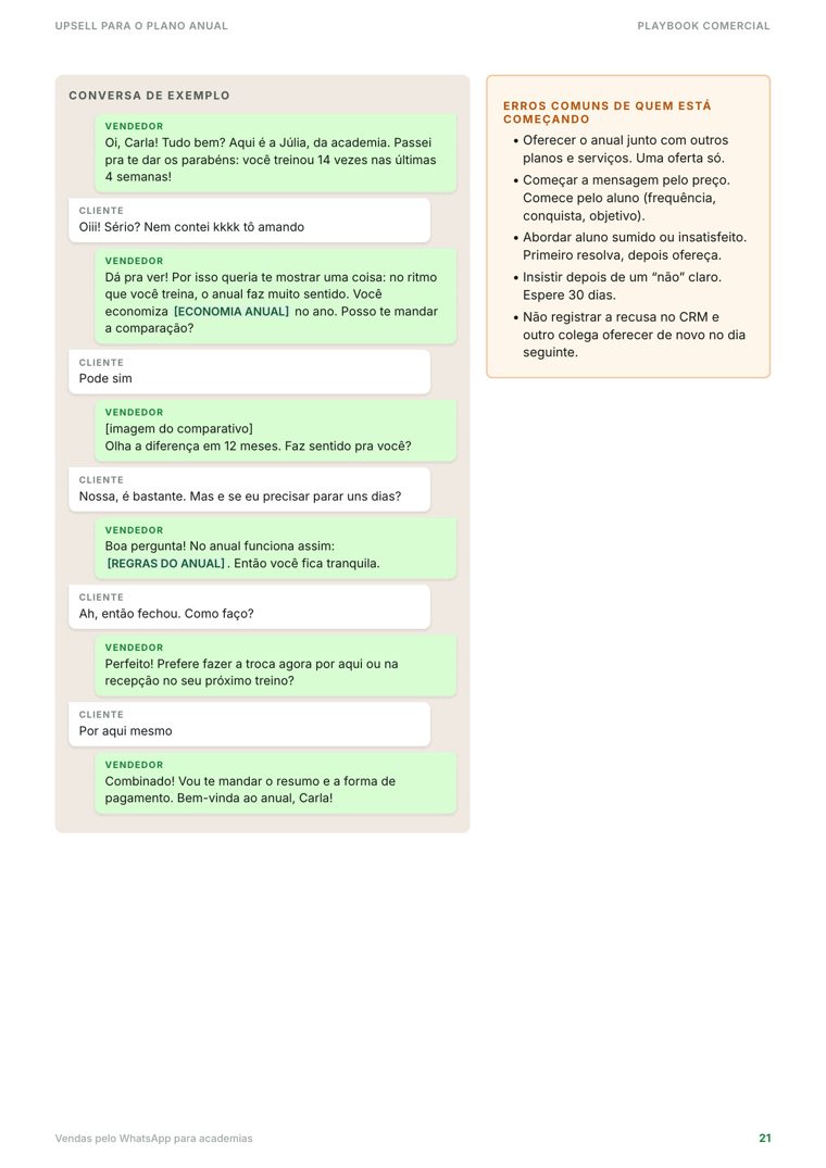Conversa de exemplo